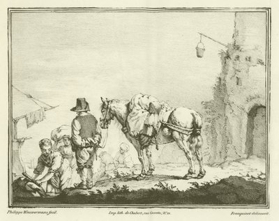 Traveller with a Horse by Philips Wouwerman